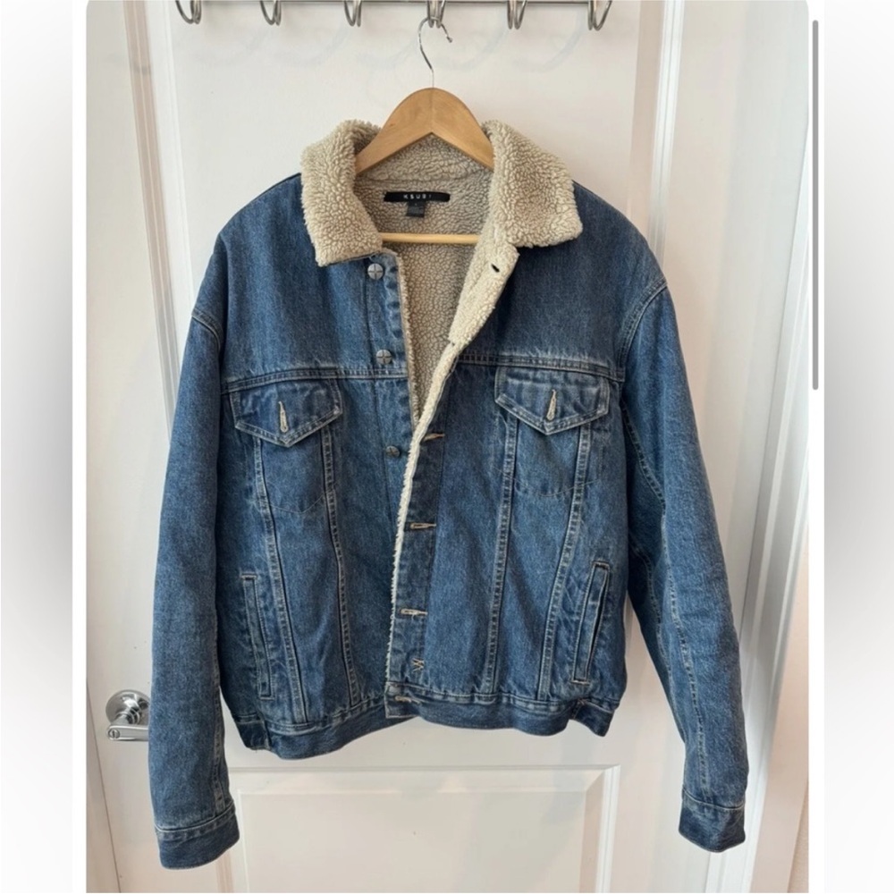 Ksubi denim jacket w/ Sherpa lining